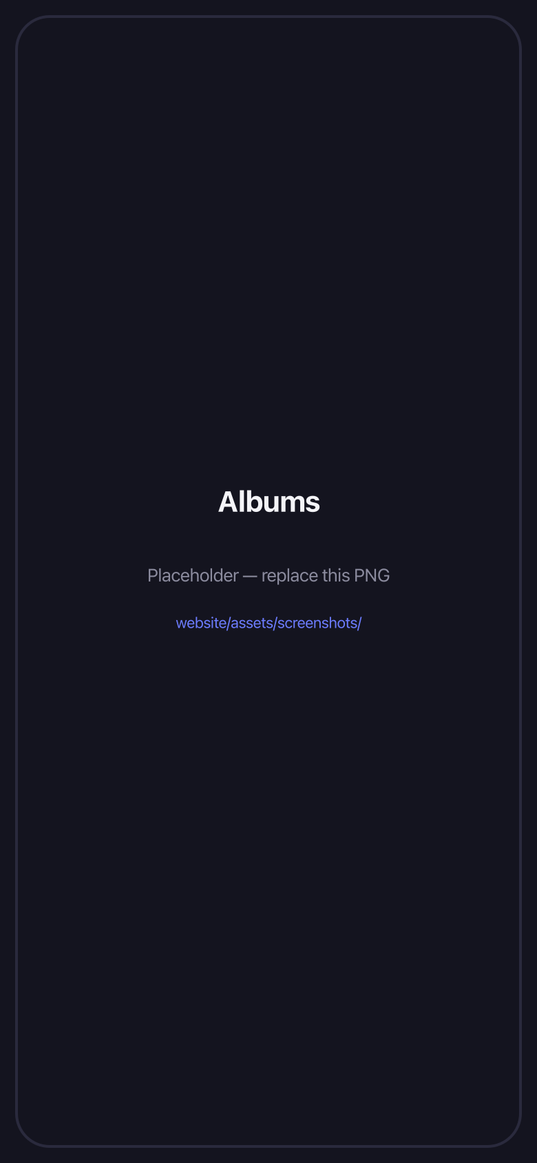 VaultX albums list screen
